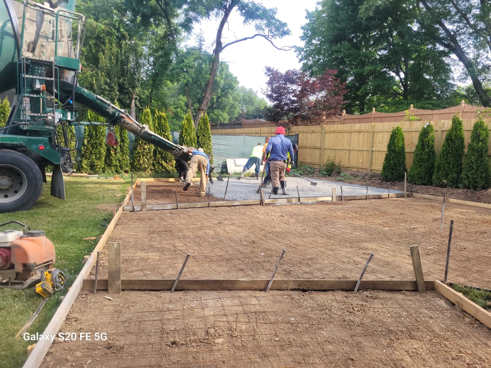 Gallery Perfectum Construction and Plumbing concrete installation project in Gaithersburg, MD.