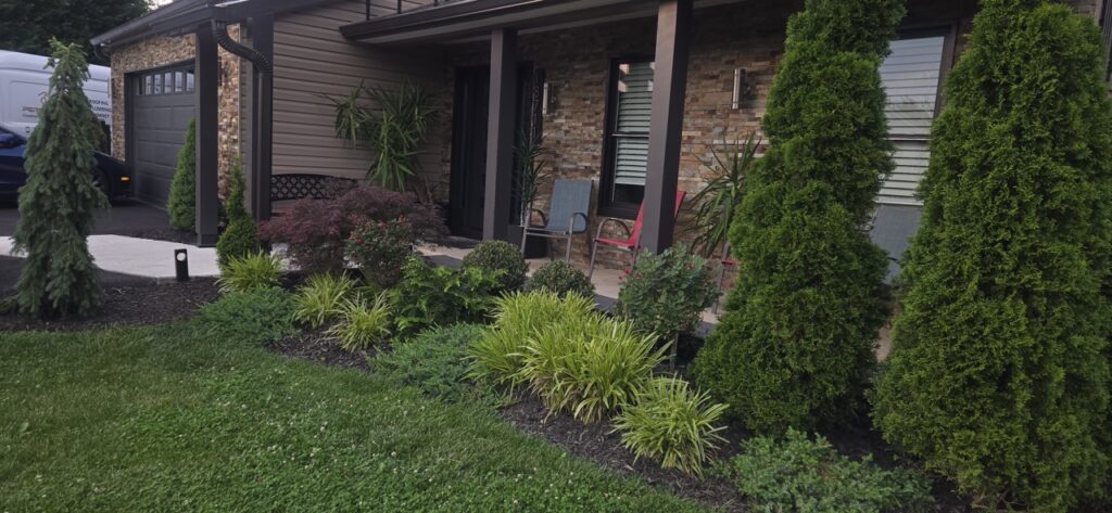Gallery House remodeling and restoration project in Gaithersburg, MD, showcasing exterior landscaping and construction.