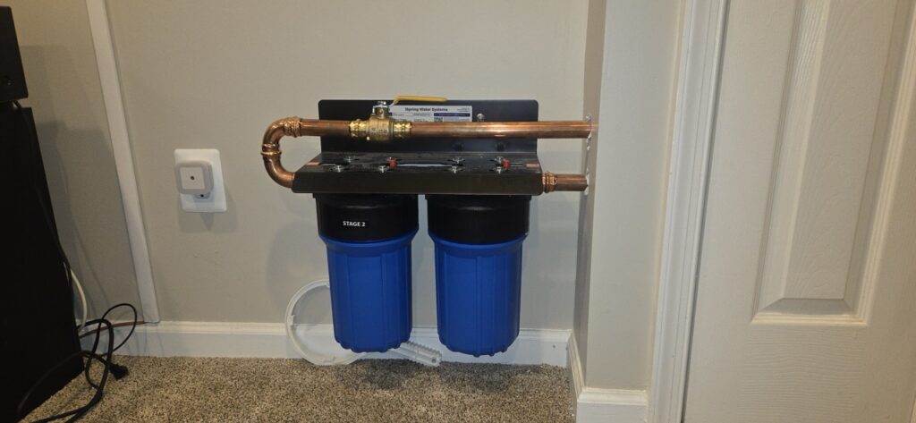 Gallery Water filtration system installation by Perfectum Plumbing and Construction.