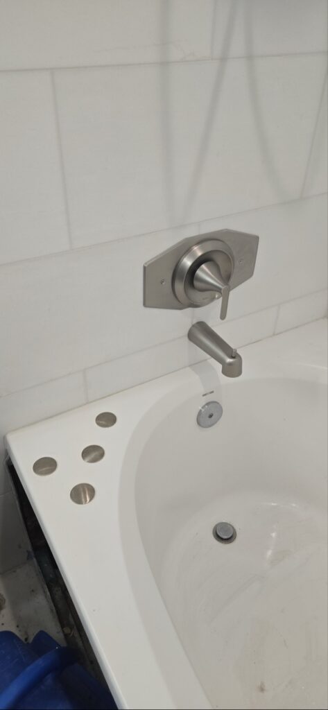 Gallery New plumbing fixture installation and bathroom remodeling project by Perfectum Construction & Plumbing.