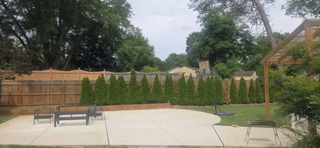 Gallery Perfectum Construction and Plumbing: completed house remodeling and restoration project in Gaithersburg, MD, featuring a new patio and landscaping.
